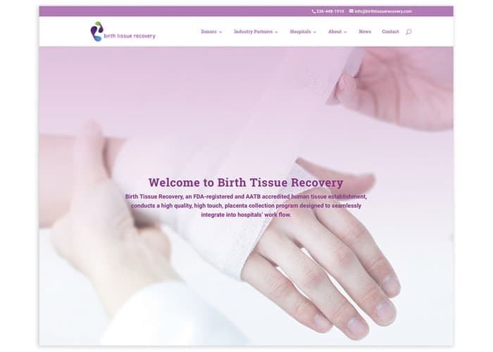 Birth Tissue Recovery Website