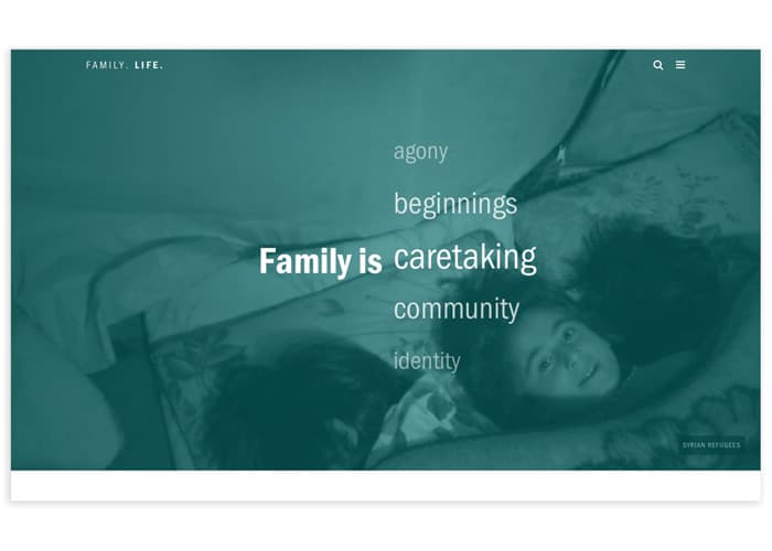 Family. Life. Website