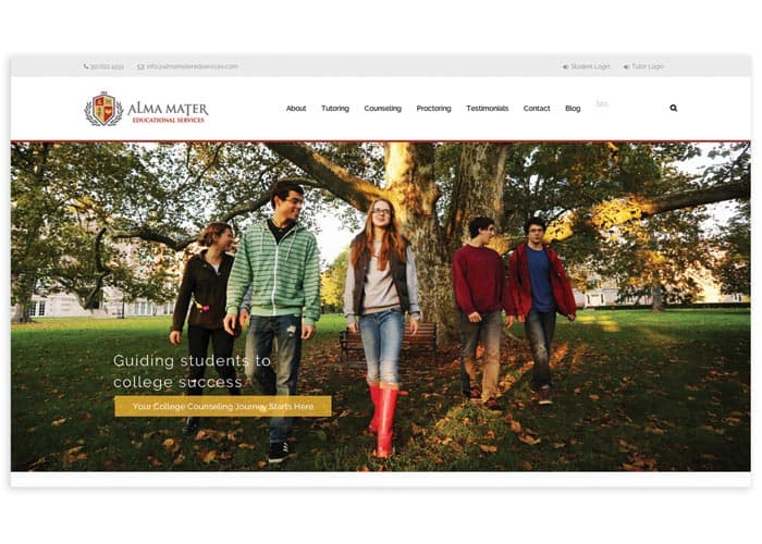 Alma Mater Website Design