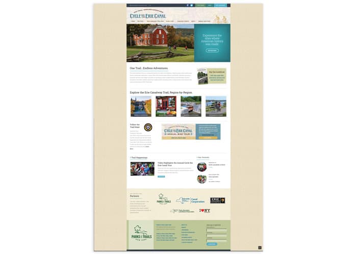 Cycle the Erie Canal Website