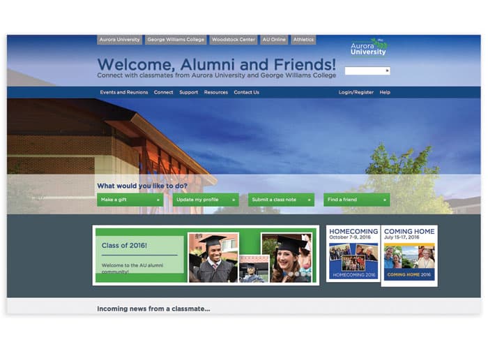 Alumni and Friends Website