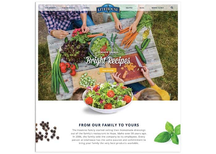 Litehouse Foods Site Redesign