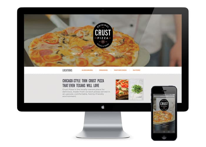 Crust Pizza Co. Website