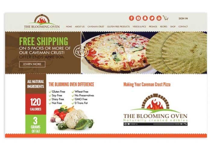The Blooming Oven Website