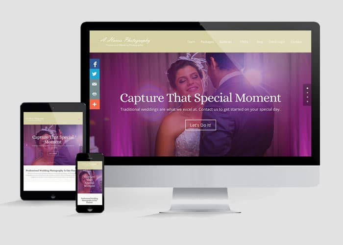 A. Harris Photography Website Redesign
