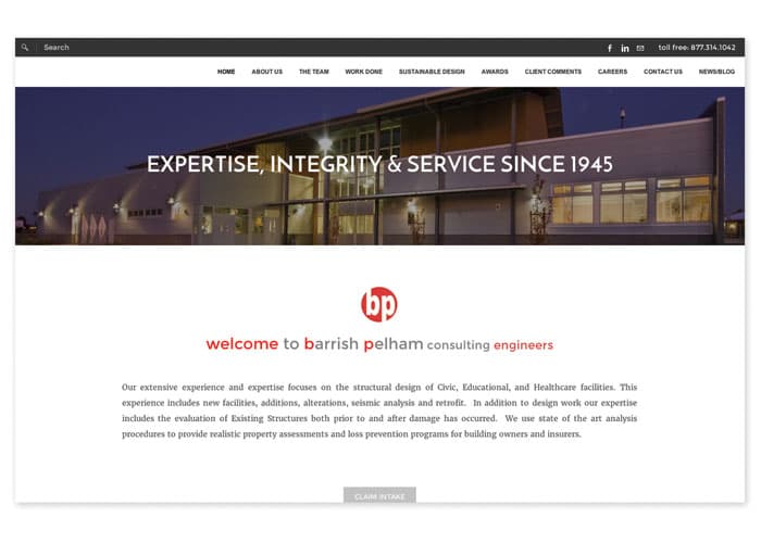Barrish Pelham Website