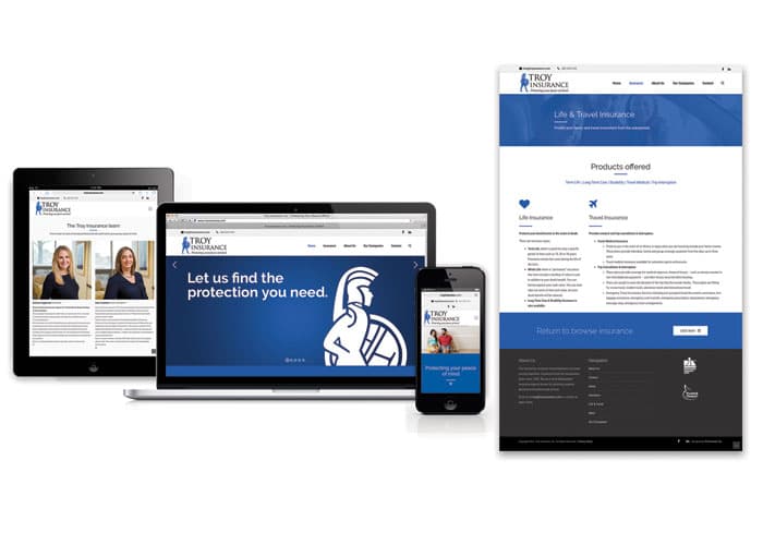 Troy Insurance Responsive Website 2016