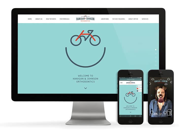 Hanigan & Johnson Orthodontics Website — Website & UX/UI Design — by Test Monki — 2017 GDUSA award winner