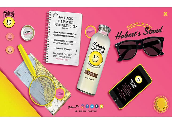 Hubert’s Lemonade Interactive Design