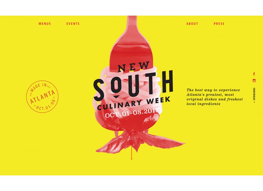 New South Culinary Week Website