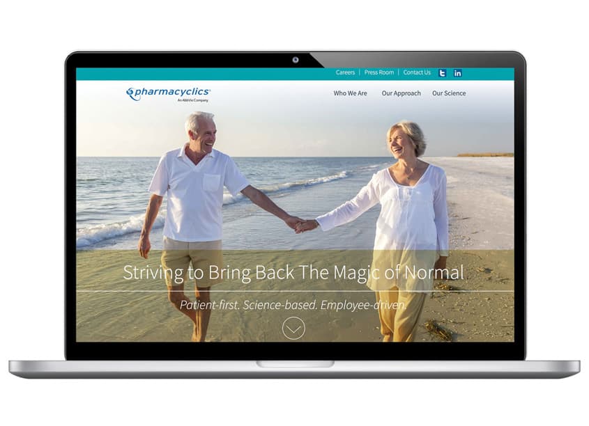Pharmacyclics Corporate Website — Website & UX/UI Design — by Argus — 2018 GDUSA award winner
