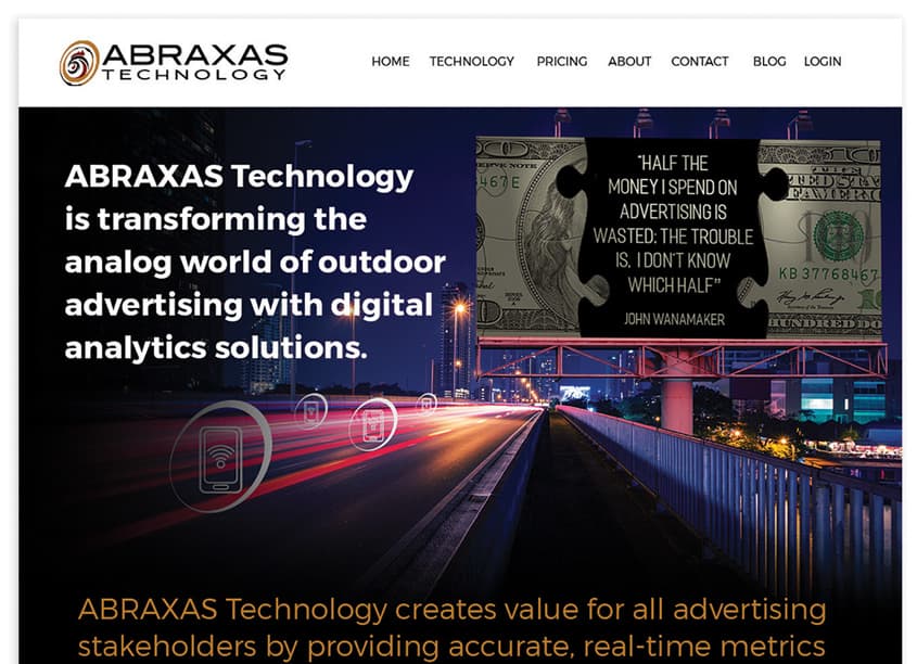 ABRAXAS Technology Website