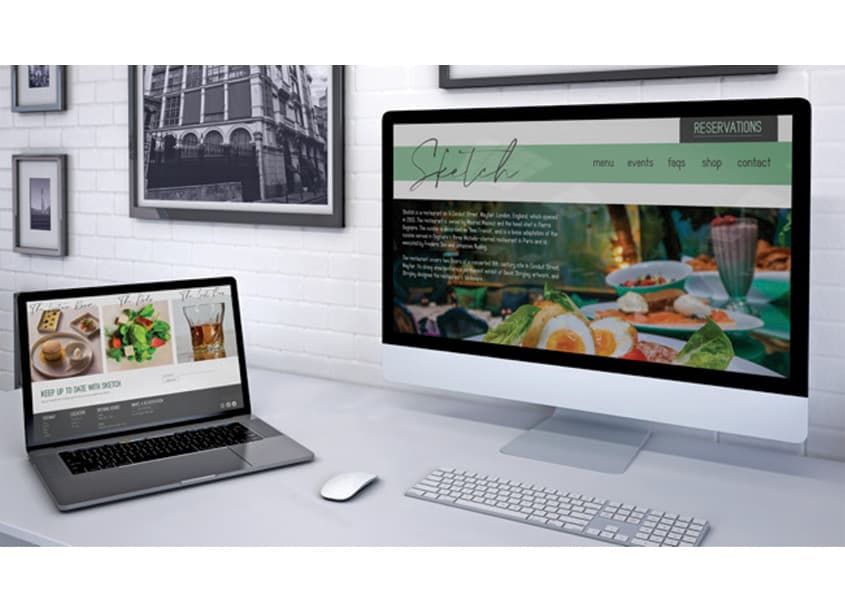 Redesign of Sketch Restaurant Website