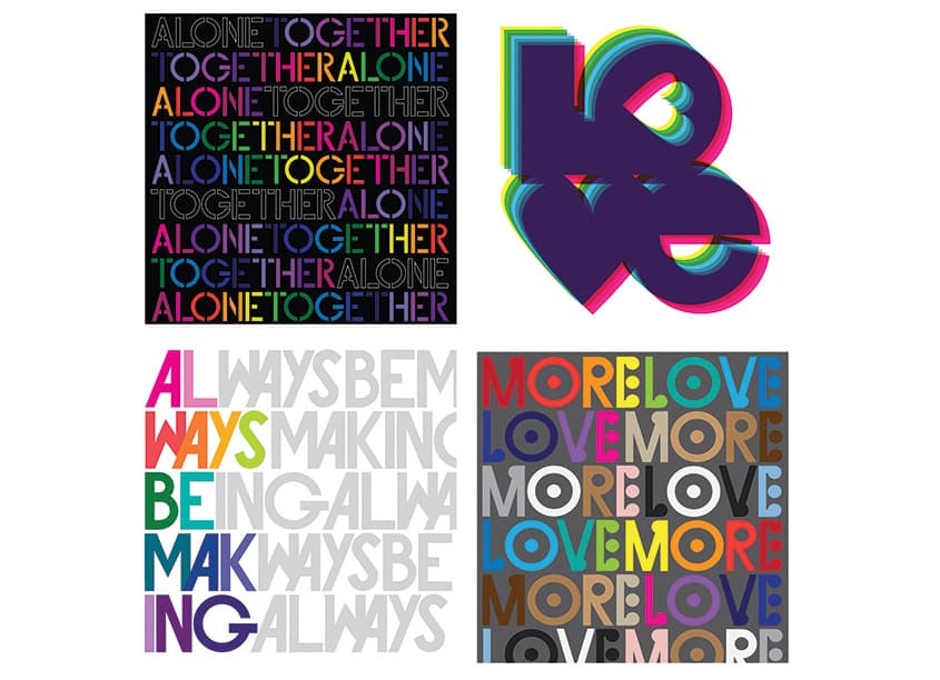 Just Your Type Posts for Facebook and Instagram — Social Media design — by 80east Design — 2020 GDUSA award winner