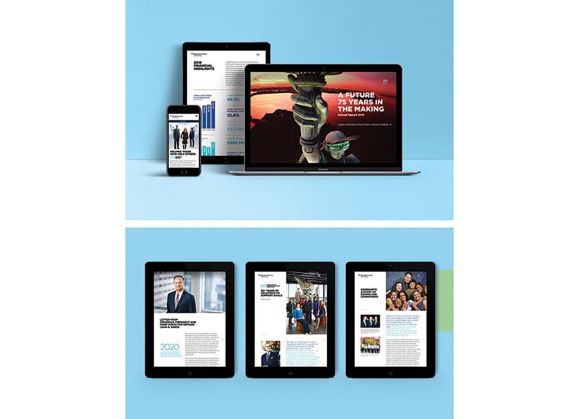 2019 Annual Report Website — Website & UX/UI Design — by Decker Design — 2020 GDUSA award winner