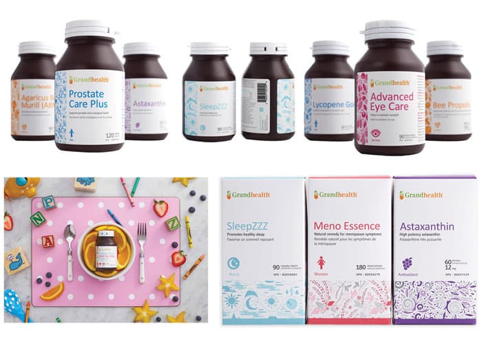 Grand Health Vitamin Rebranding & Packaging Design