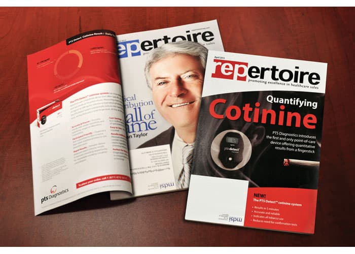 PTS Detect Cotinine Faux Magazine Cover