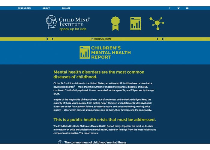Child Mind Institute Speak Up For Kids Website