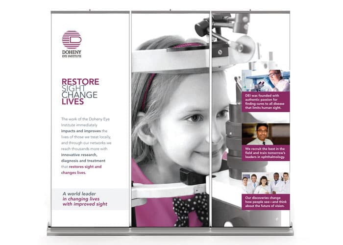 Doheny Eye Institute Exhibit Banners