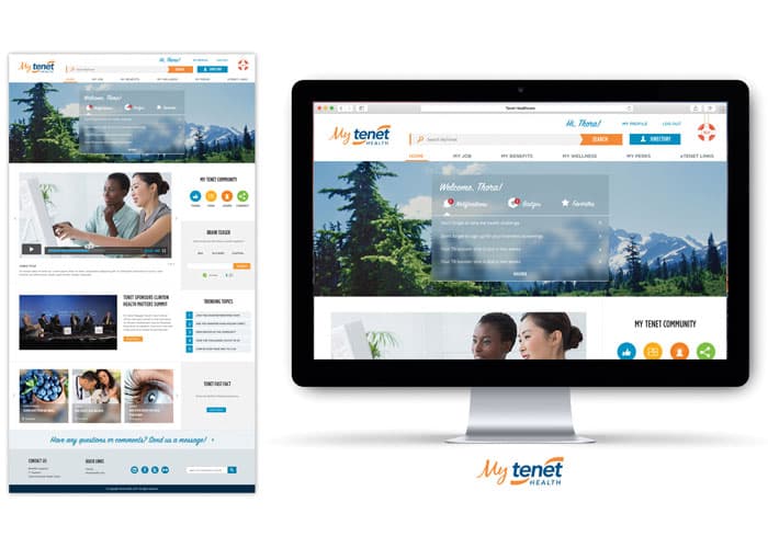 MyTenet Health Website Design