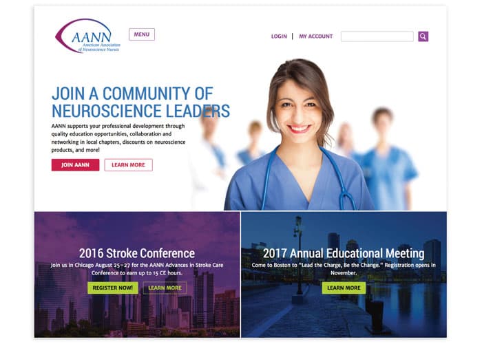 AANN Website Redesign