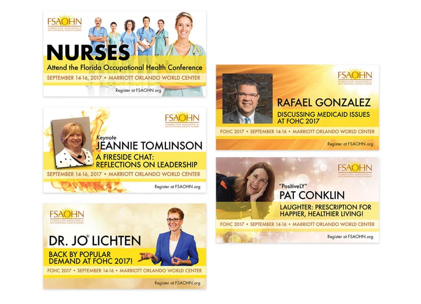 FOHC 2017 Social Media Campaign — Social Media design — by Florida State Association of Occupational Health Nurses (FSAOHN) — 2017 GDUSA award winner
