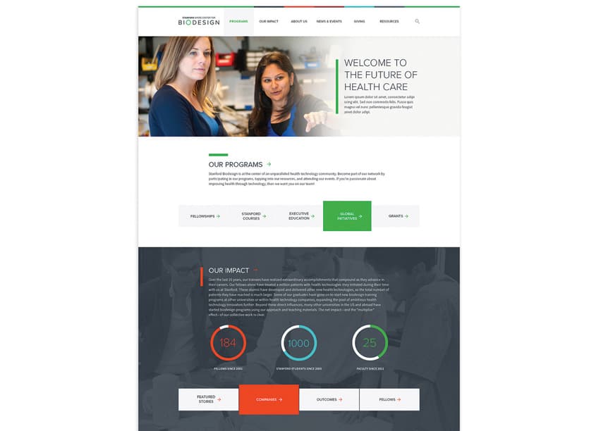 Stanford Biodesign Website