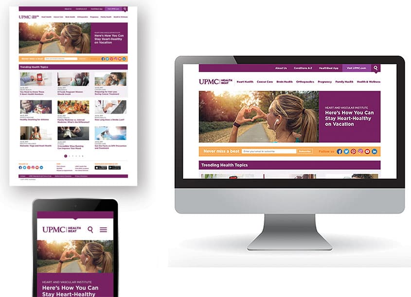 UPMC Health Beat Blog Design