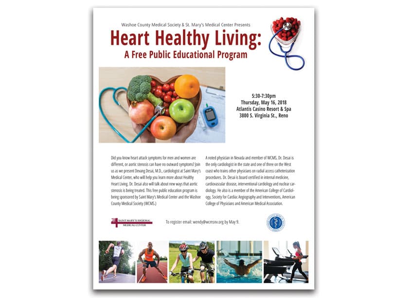 Heart Healthy Living — Health & Wellness design — by NJ Designs — 2018 GDUSA award winner