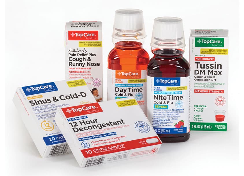 Top Care Cold Medicine Package Redesign