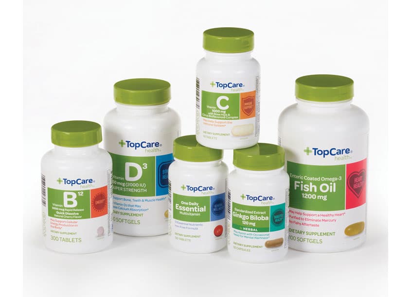Top Care Vitamins Package Redesign
