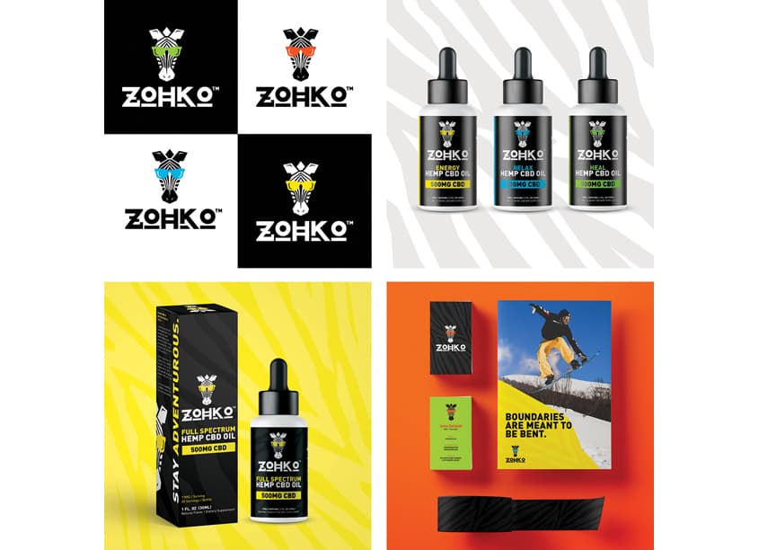 ZOHKO New CBD Brand and Visual identity