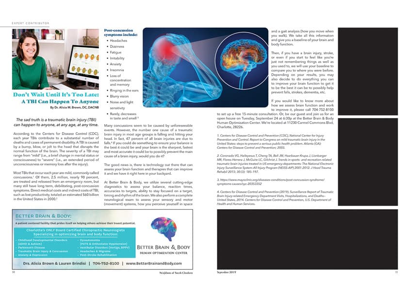 A TBI Can Happen To Anyone Editorial