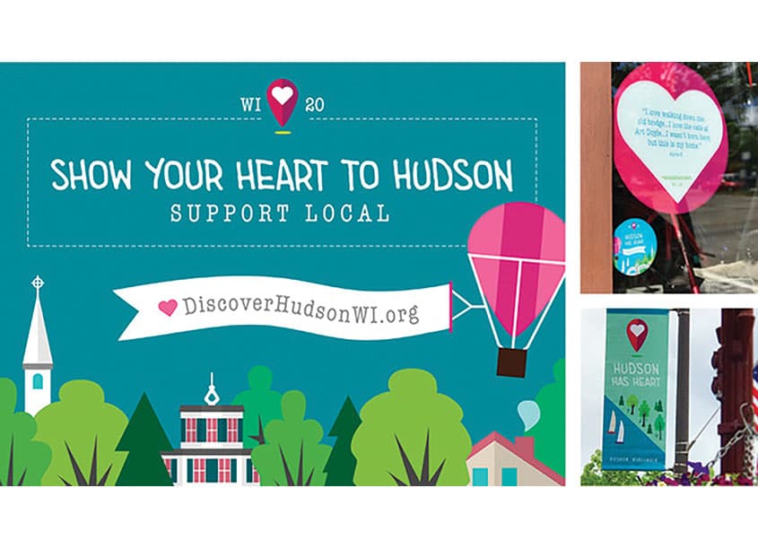 #WeHeartHudsonWI — Health & Wellness design — by Christiansen Creative — 2020 GDUSA award winner