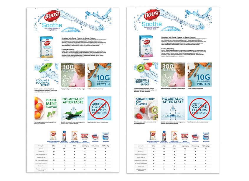 BOOST Soothe Amazon A+ Page — Health & Wellness design — by ICON Creative Agency — 2020 GDUSA award winner