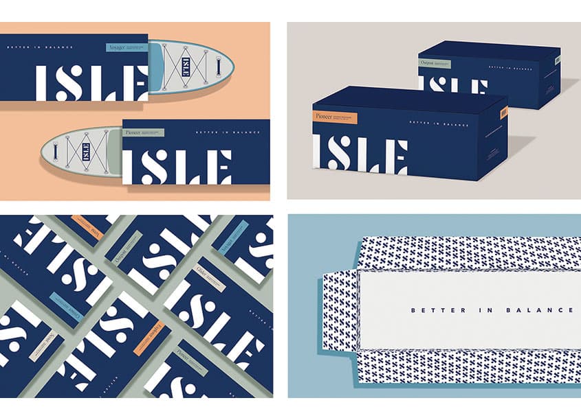ISLE iSUP Package Design — Health & Wellness design — by BLVR — 2020 GDUSA award winner