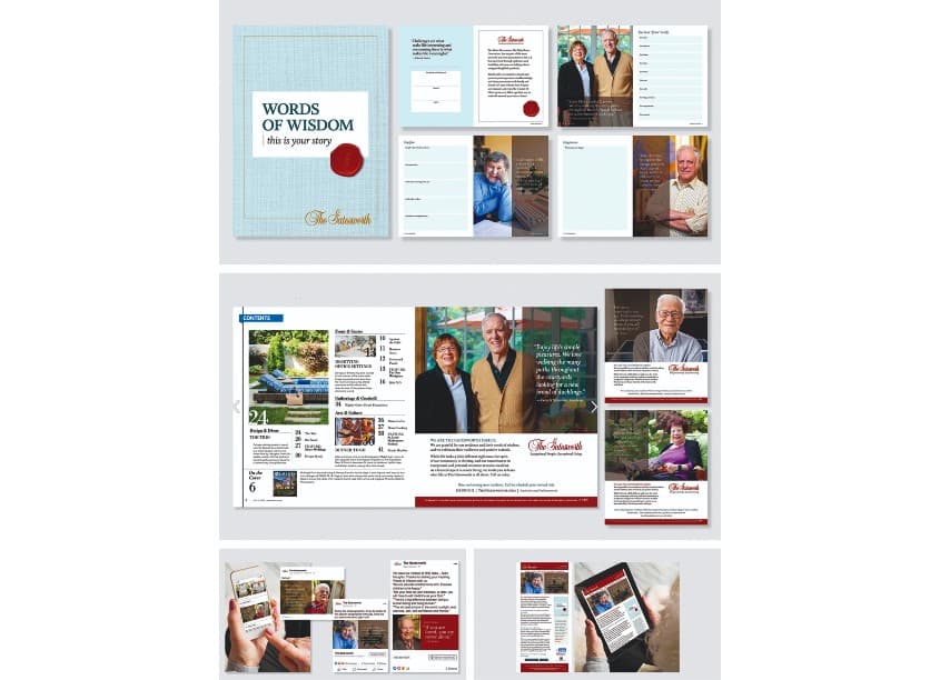 Words of Wisdom Campaign — Health & Wellness design — by Werremeyer Creative — 2021 GDUSA award winner