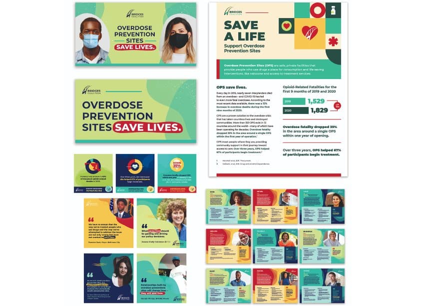 Bridges Campaign — Health & Wellness design — by The Hatcher Group — 2021 GDUSA award winner