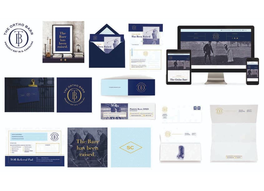 The Ortho Barr Brand Identity — Health & Wellness design — by Test Monki — 2021 GDUSA award winner