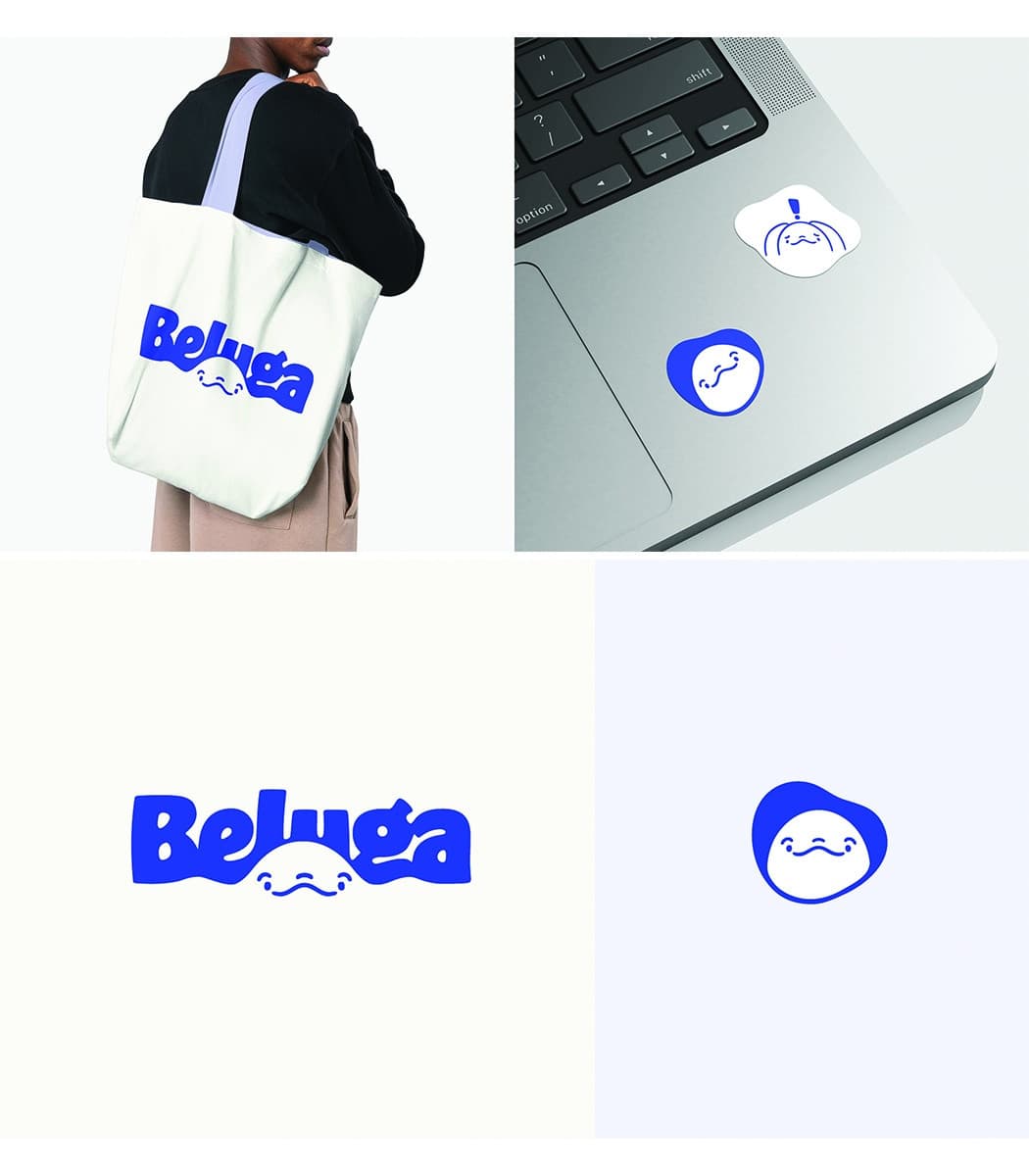 Beluga Logo and Luca Mascot