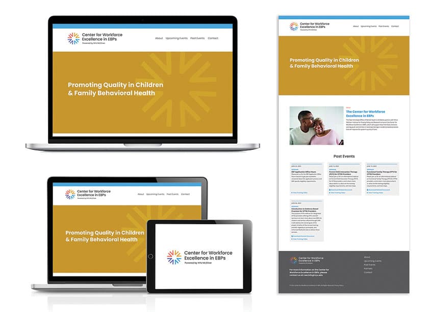 Center for Workforce Excellence in EBPs Microsite — Health & Wellness design — by Alamini Creative Group — 2023 GDUSA award entry