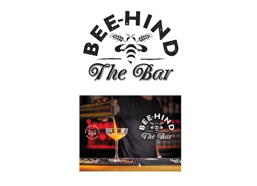 Bee-Hind The Bar Logo