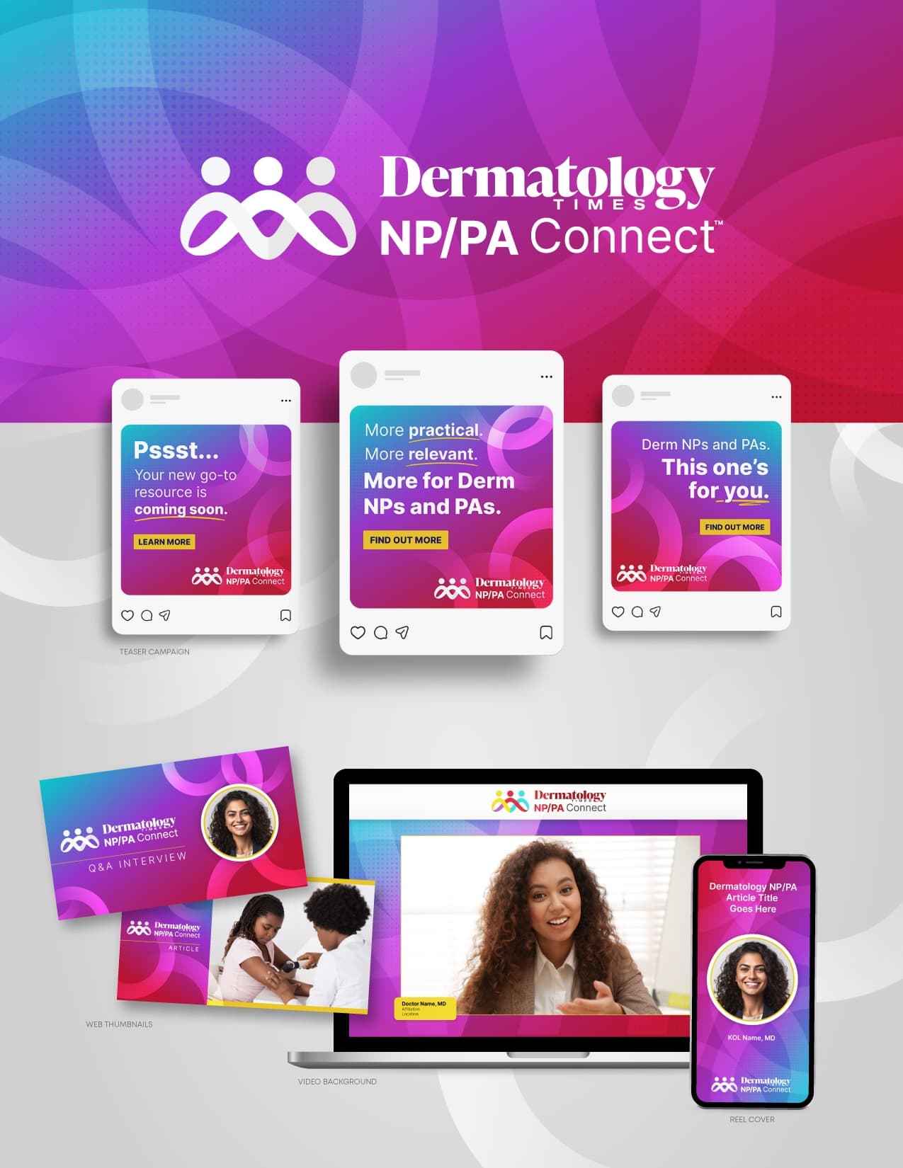 Dermatology Times NPPA Connect Branding — Digital Branding Assets design — by MJH Life Sciences — 2026 GDUSA award entry