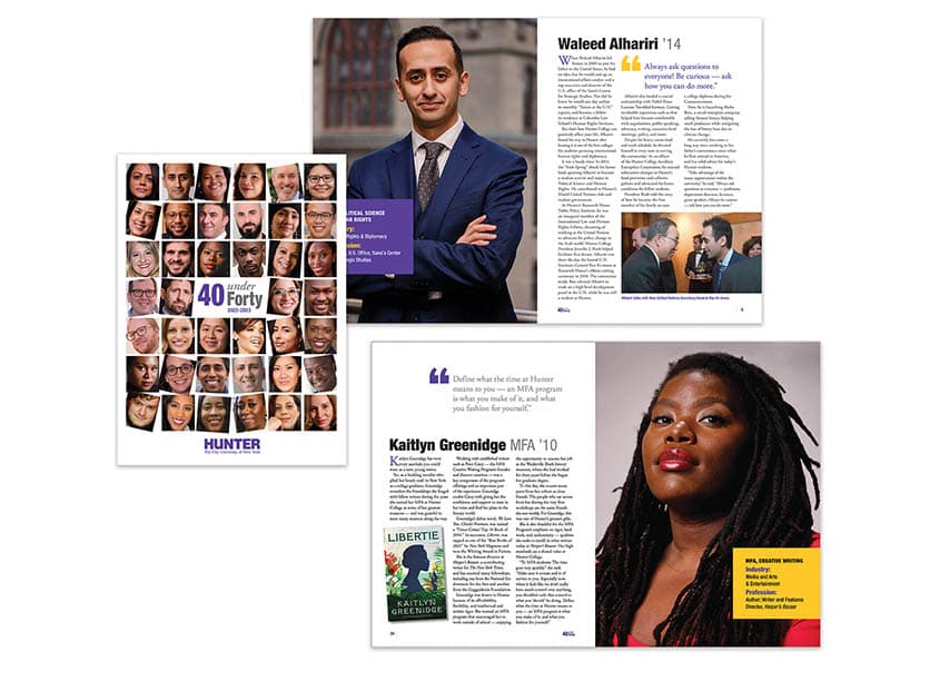 40 Under 40 2022-2023 Magazine Design