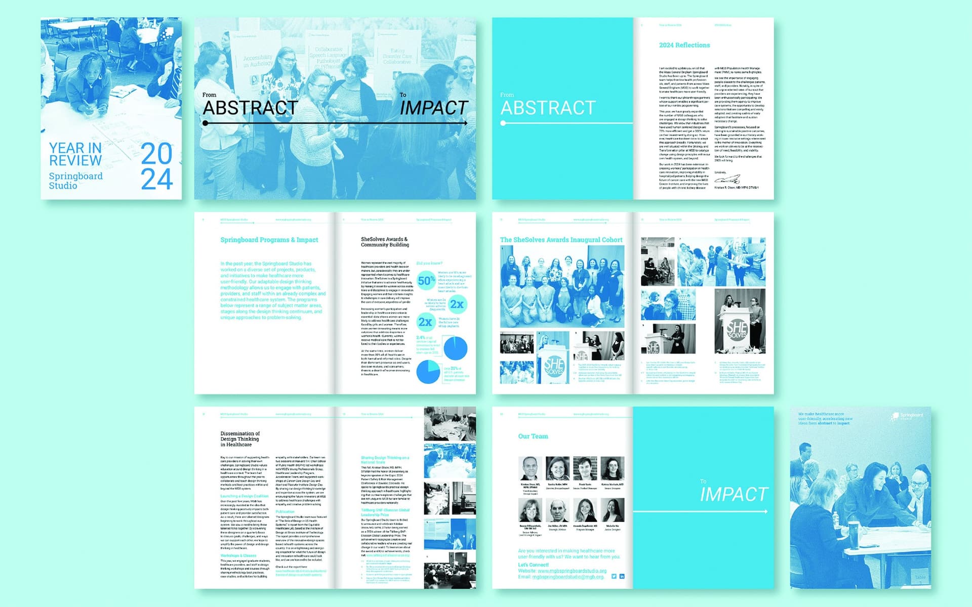 MGB Springboard Studio 2024 Annual Report — Annual & Corporate Reports design — by Mass General Brigham Springboard Studio — 2025 GDUSA award entry
