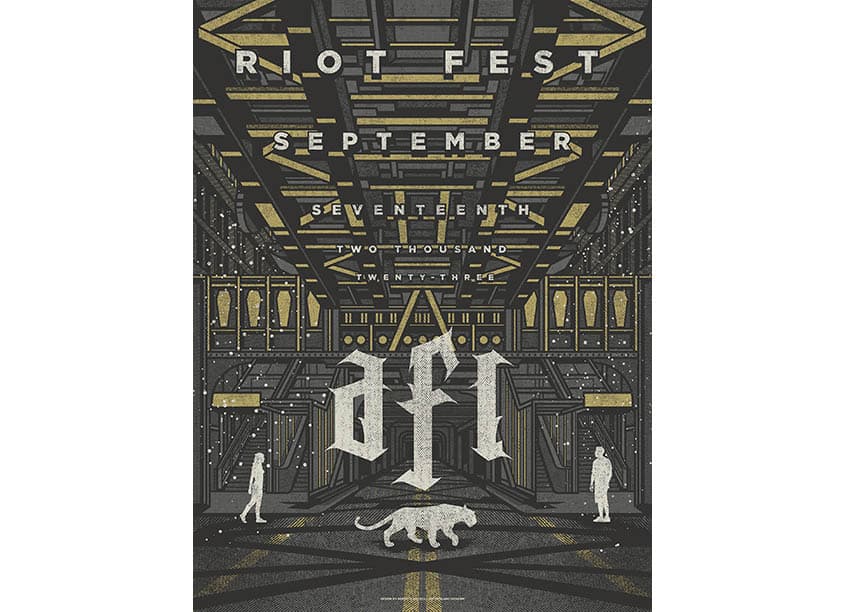 AFI Riot Fest 2023 Poster