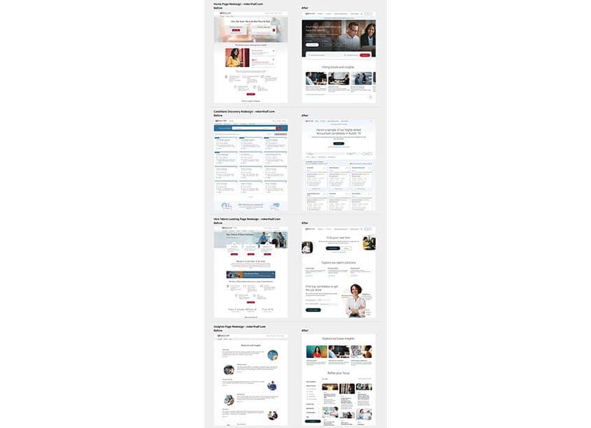 Robert Half Website Redesign