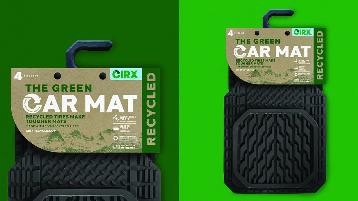 Cirx The Green Car Mat Packaging — Auto Care + Industrial design — by Seedhouse — 2025 GDUSA award entry