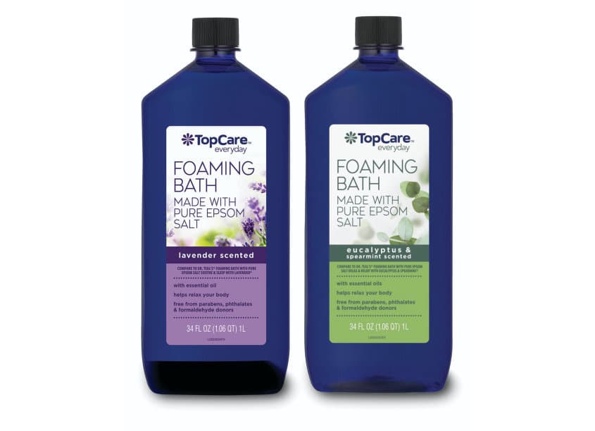 TopCare Foaming Bath with Epsom Salt Packaging