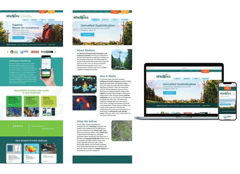 Sheltera AI Website Design